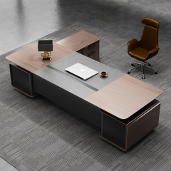 Wood Executive Office L-Shaped Desk