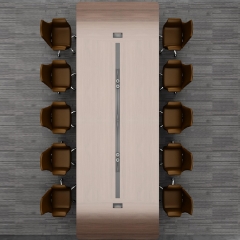 High End Wooden Conference Table