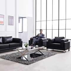Leather Office Sofa Set