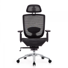 High Back Office Chair with Footrest