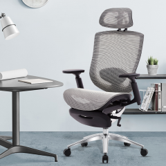 High Back Office Chair with Footrest