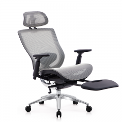 High Back Office Chair with Footrest
