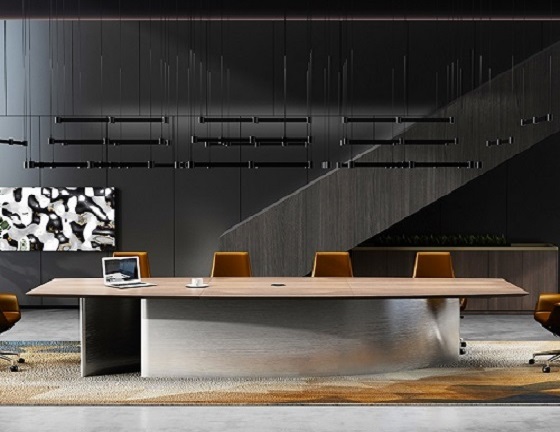 boat shaped meeting table
