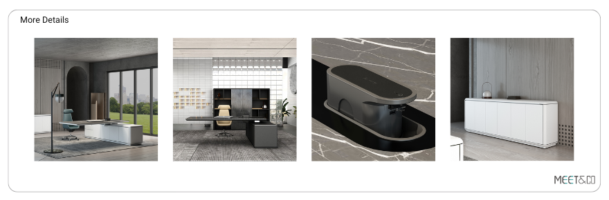 Height-Adjustable L-shaped Executive Desk