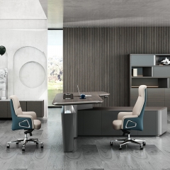 Luxury L-Shaped Executive Desk