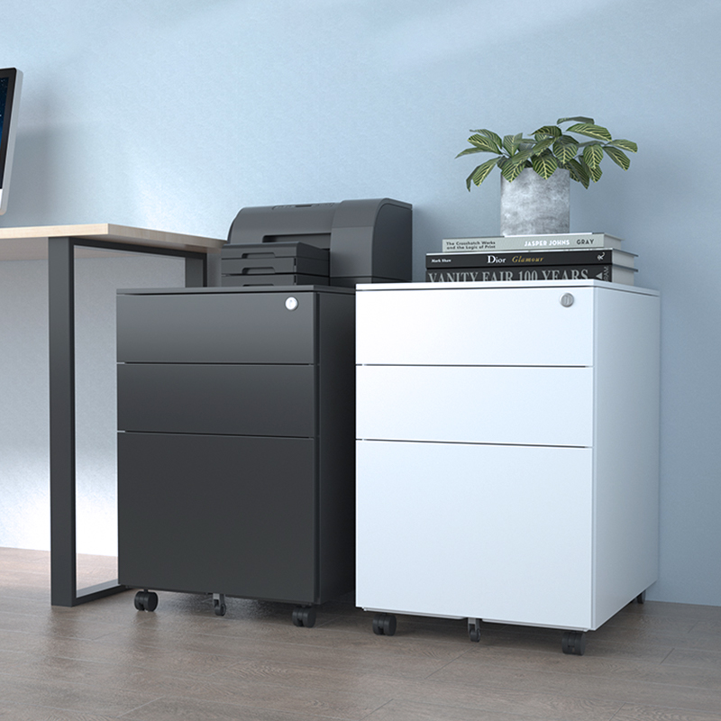 steel file cabinet with wheels 