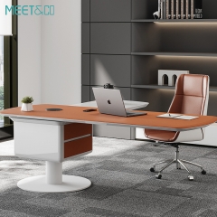 Borealis L-shaped Luxury Executive Office Desk