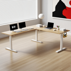 SENDI L-Shaped Adjustable Standing Desk