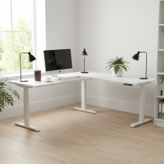 SENDI L-Shaped Adjustable Standing Desk