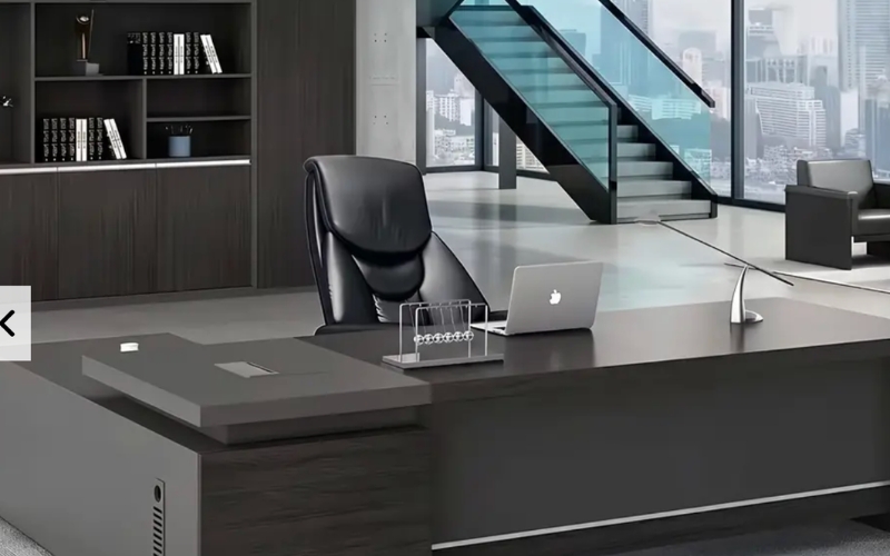 Hershey L-Shaped Executive Desk