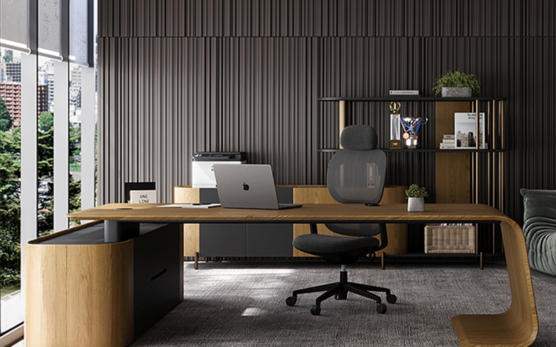 Meet&Co L-Shaped Executive Desk